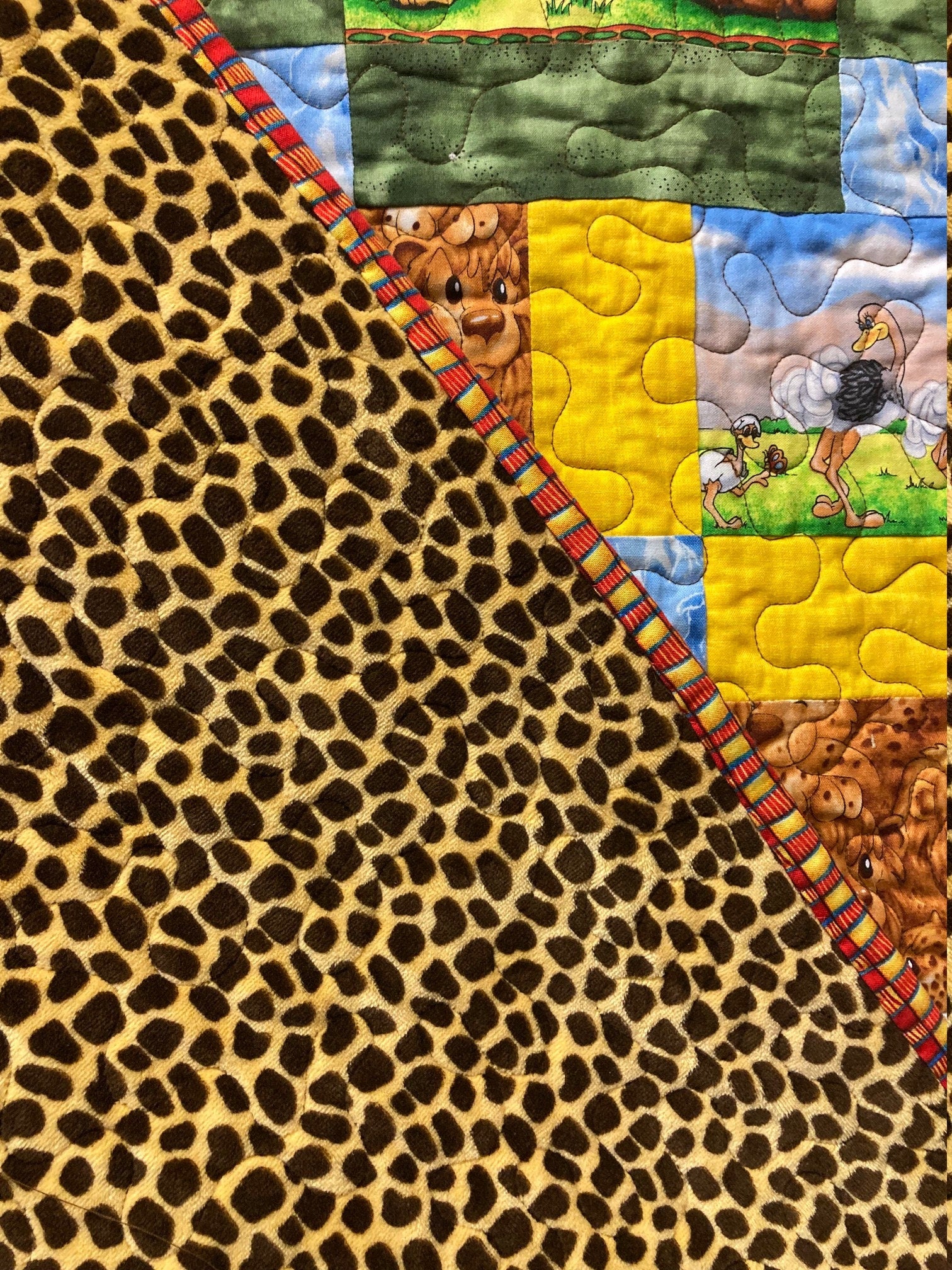 Lions Oh My...Child's Quilt and Pillowcase...Lap/Crib Quilt