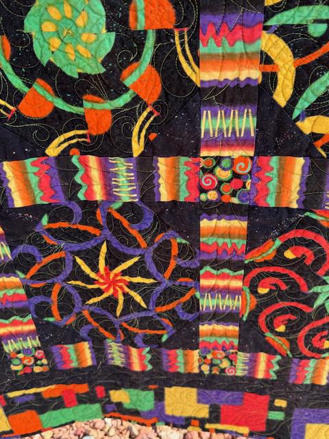 Kaleidoscope: Jazzy Stack-N-Whack Lap Quilt, 45 x 45