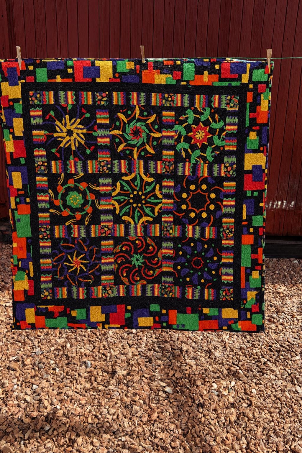 Kaleidoscope: Jazzy Stack-N-Whack Lap Quilt, 45 x 45