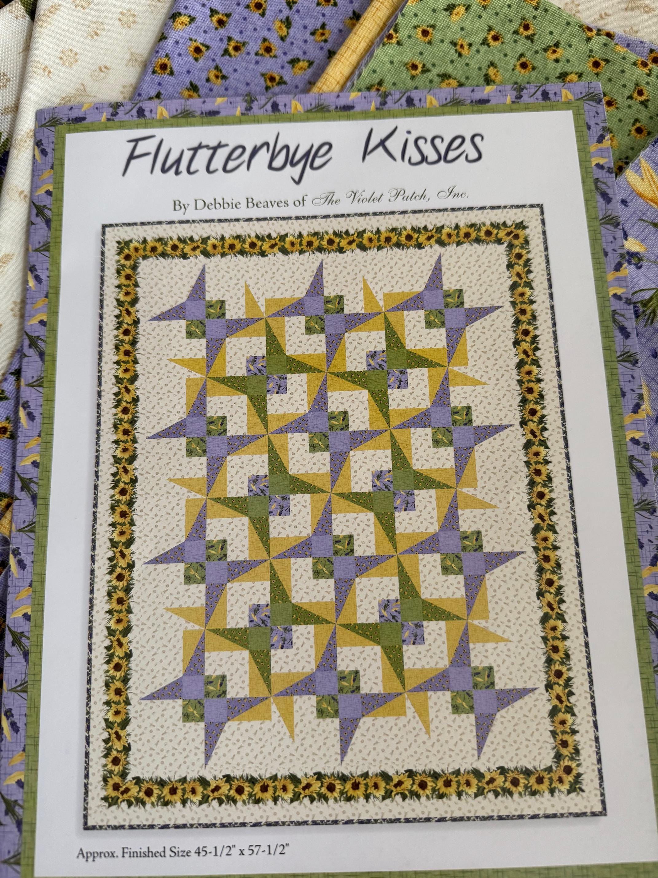 Flutterbye Kisses – Springtime Lap Quilt